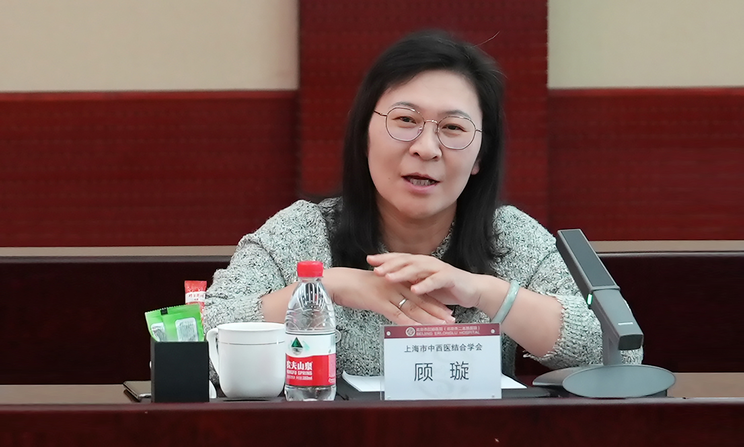 上海市中西医结合学会顾璇讲话.JPG